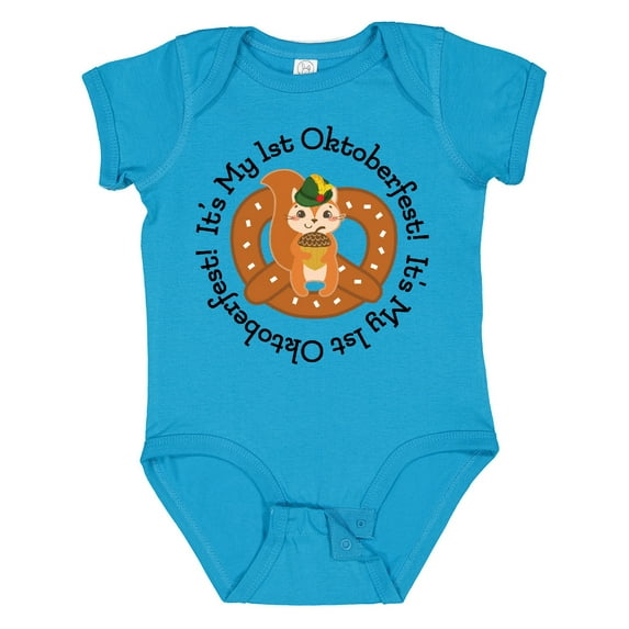 Inktastic 1st Oktoberfest German Celebration Fall Boys or Girls Baby Bodysuit