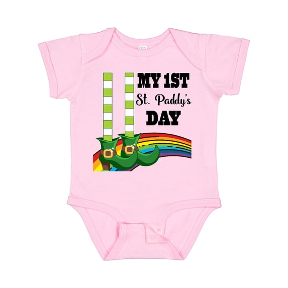 Inktastic 1st St Paddys Day Irish St Patricks Boys or Girls Baby Bodysuit