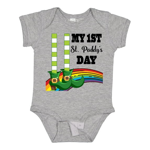 Inktastic 1st St Paddys Day Irish St Patricks Boys or Girls Baby Bodysuit