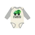 thumbnail image 1 of Inktastic 1st St Patricks Day Construction Truck Shamrocks Boys Long Sleeve Baby Bodysuit, 1 of 5