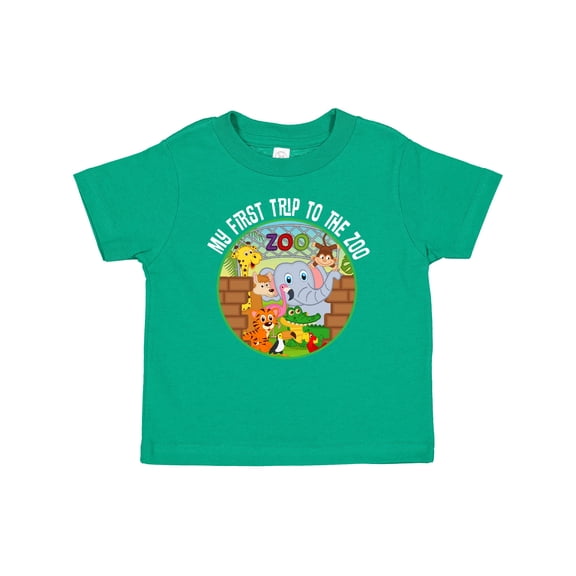Inktastic 1st Trip to Zoo Animals Boys or Girls Baby T-Shirt