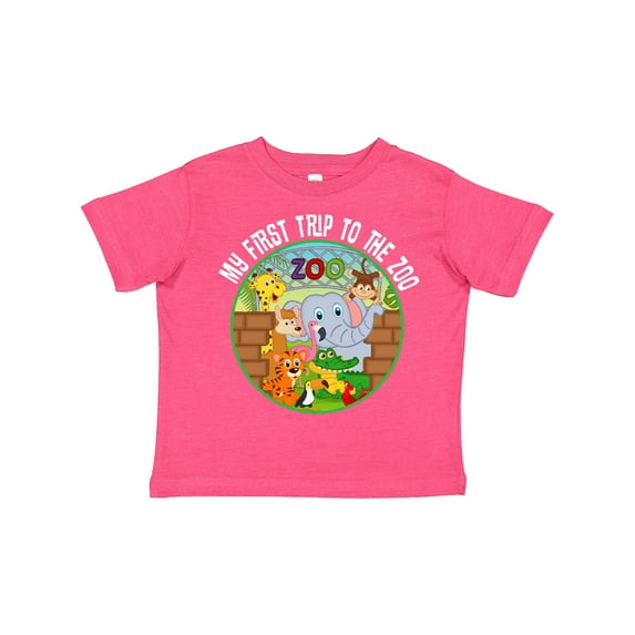 Inktastic 1st Trip to Zoo Animals Boys or Girls Toddler T-Shirt