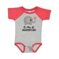 thumbnail image 1 of Inktastic 1st Valentines Day Baby Elephant Boys or Girls Baby Bodysuit, 1 of 5