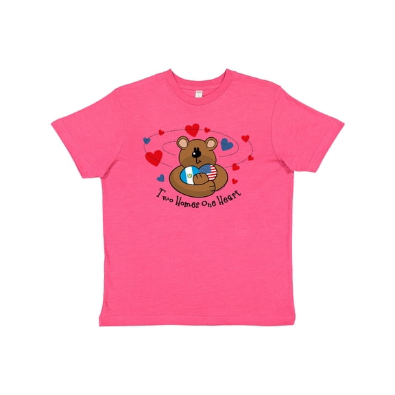 Inktastic 2 Homes 1 Heart Guatemala Youth T-Shirt