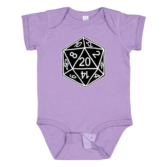 Inktastic 20 Sided Black Dice Boys or Girls Baby Bodysuit