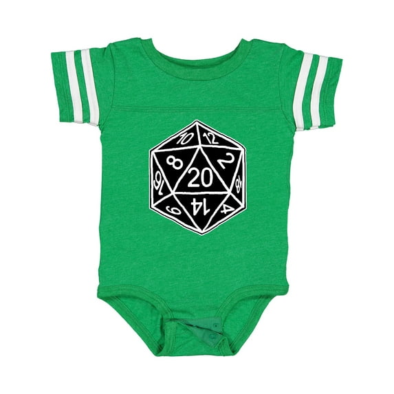Inktastic 20 Sided Black Dice Boys or Girls Baby Bodysuit