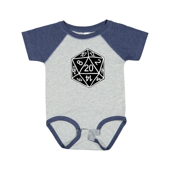 Inktastic 20 Sided Black Dice Boys or Girls Baby Bodysuit
