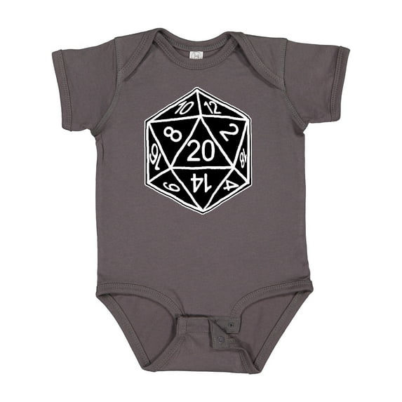 Inktastic 20 Sided Black Dice Boys or Girls Baby Bodysuit
