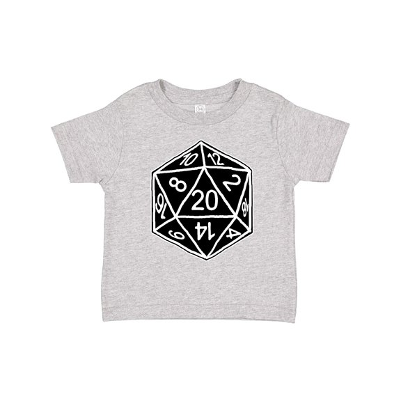 Inktastic 20 Sided Black Dice Boys or Girls Toddler T-Shirt