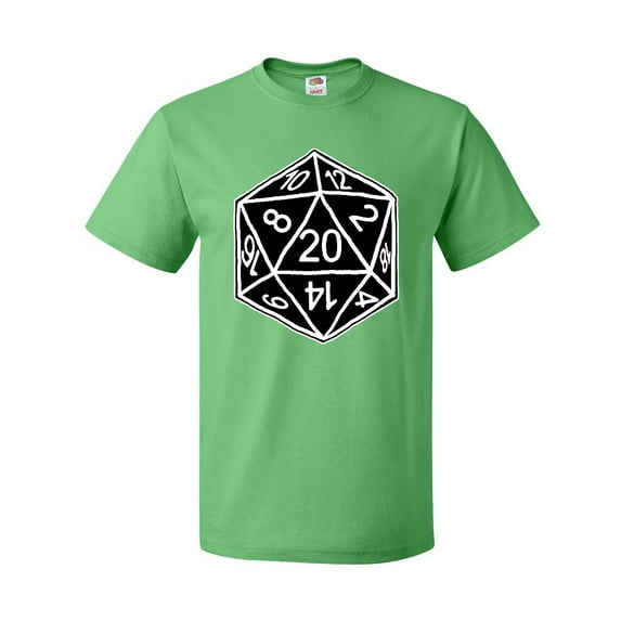 Inktastic 20 Sided Black Dice T-Shirt