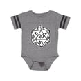 thumbnail image 1 of Inktastic 20 Sided White Dice Boys or Girls Baby Bodysuit, 1 of 4