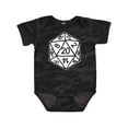thumbnail image 1 of Inktastic 20 Sided White Dice Boys or Girls Baby Bodysuit, 1 of 5