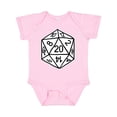 thumbnail image 1 of Inktastic 20 Sided White Dice Boys or Girls Baby Bodysuit, 1 of 5