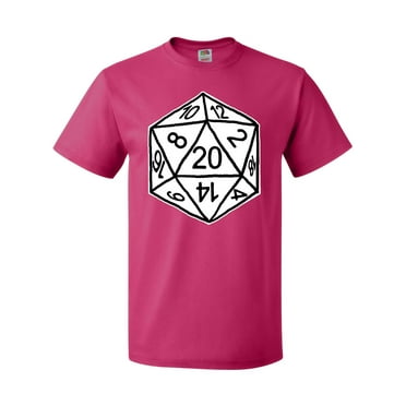 Inktastic 20 Sided White Dice T-Shirt