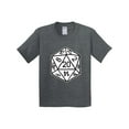thumbnail image 1 of Inktastic 20 Sided White Dice Youth T-Shirt, 1 of 5
