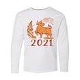thumbnail image 1 of Inktastic 2021 Chinese New Year Ox Long Sleeve Youth T-Shirt, 1 of 5
