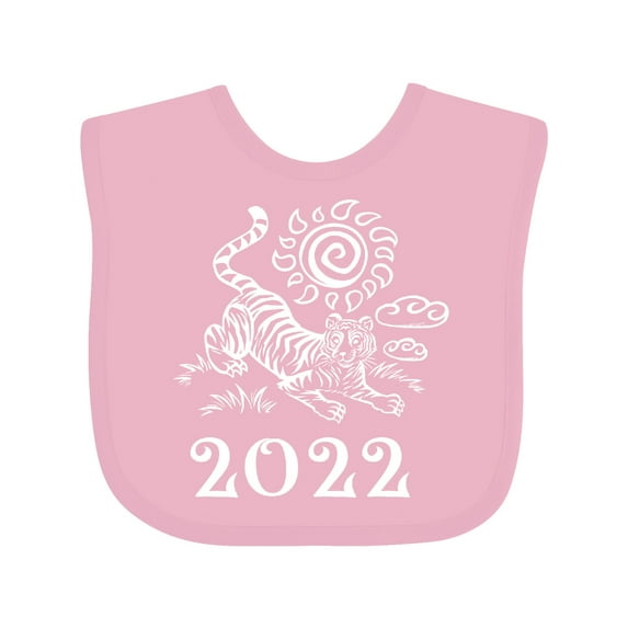 Inktastic 2022 Chinese New Year Tiger Boys or Girls Baby Bib