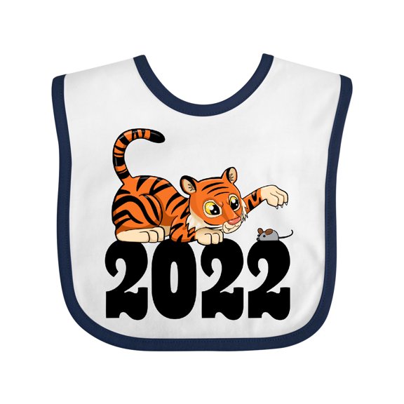 Inktastic 2022 Year of the Tiger Boys or Girls Baby Bib