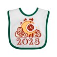 thumbnail image 1 of Inktastic 2023 Chinese New Year Rabbit Boys or Girls Baby Bib, 1 of 4