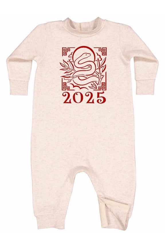 2025 Chinese New Year Snake Baby Fleece Romper