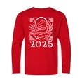 thumbnail image 1 of Inktastic 2025 Chinese New Year Snake Long Sleeve Youth T-Shirt, 1 of 5