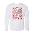 thumbnail image 1 of Inktastic 2025 Chinese New Year Snake Long Sleeve Youth T-Shirt, 1 of 5
