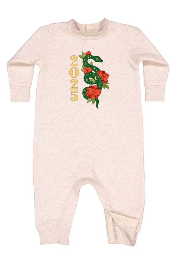 2025 Chinese New Year of the Snake Baby Fleece Romper