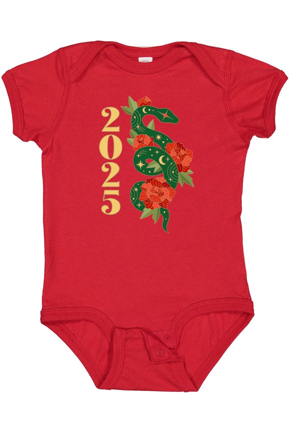 2025 Chinese New Year of the Snake Boys or Girls Baby Bodysuit