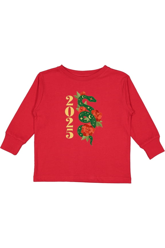 2025 Chinese New Year of the Snake Boys or Girls Long Sleeve Toddler T-Shirt