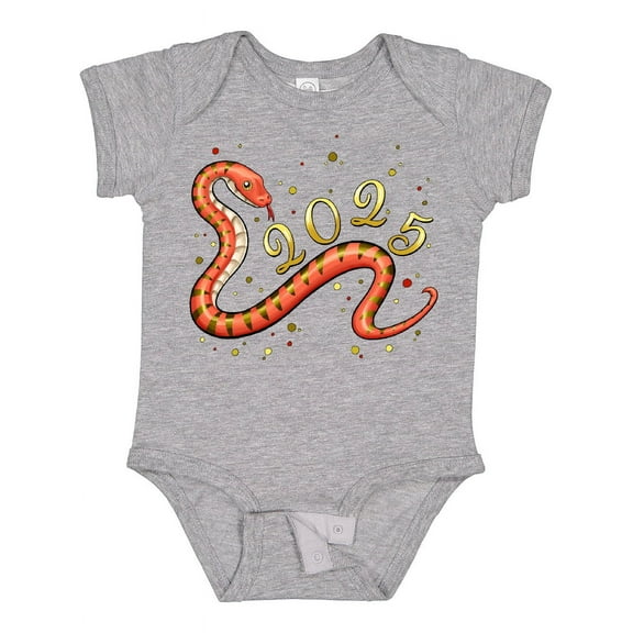 Inktastic 2025 Year of the Snake New Year Snake Boys or Girls Baby Bodysuit
