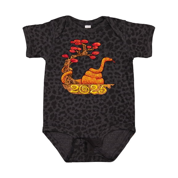 Inktastic 2025 Year of the Snake New Years Boys or Girls Baby Bodysuit