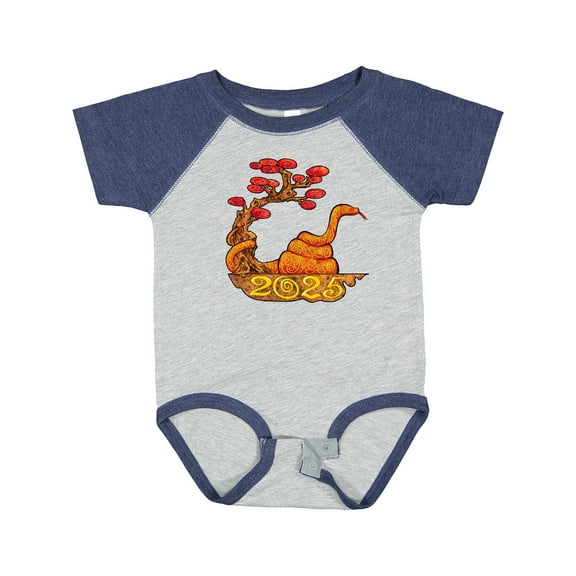Inktastic 2025 Year of the Snake New Years Boys or Girls Baby Bodysuit