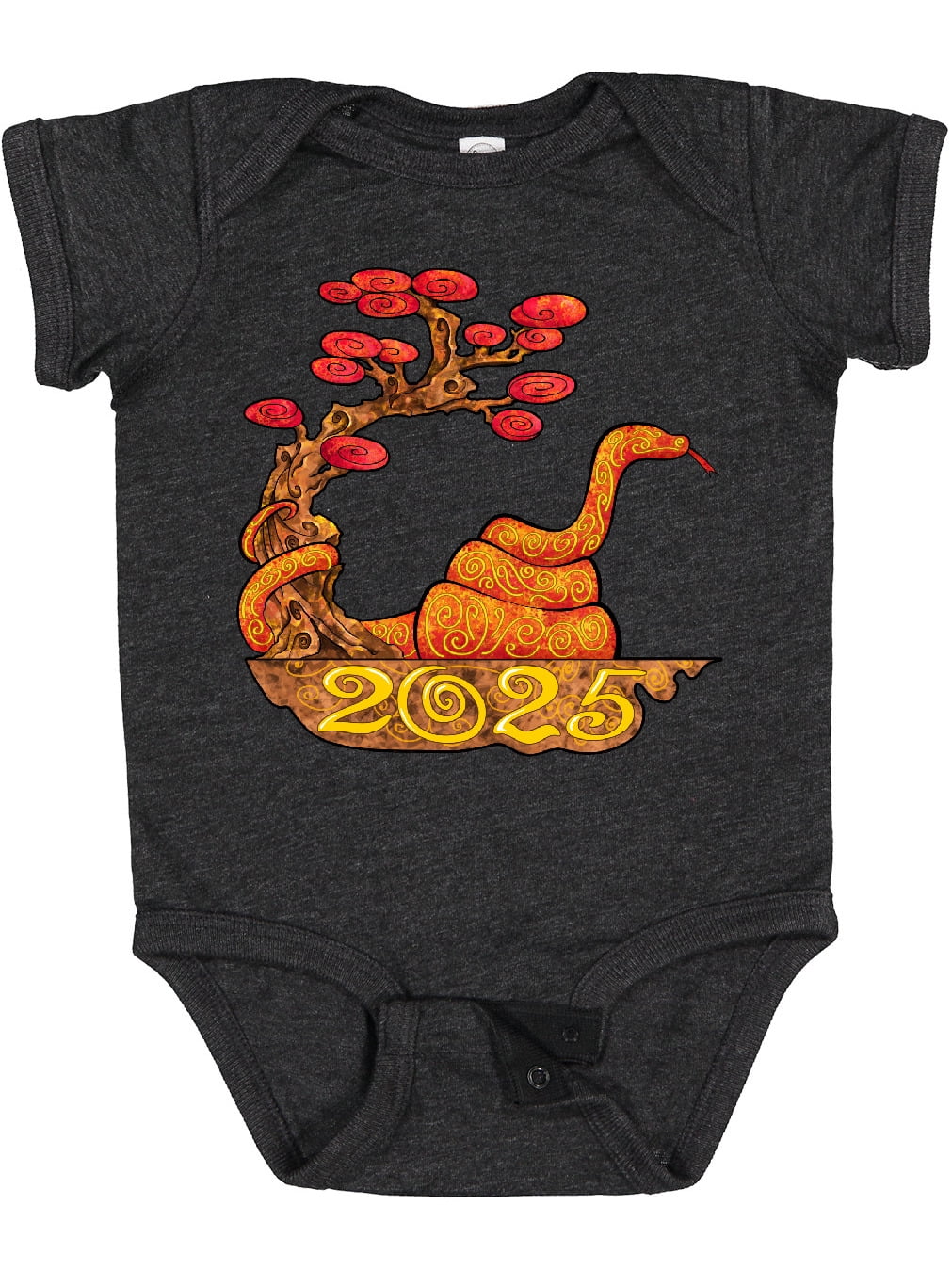 Inktastic 2025 Year of the Snake New Years Boys or Girls Baby Bodysuit