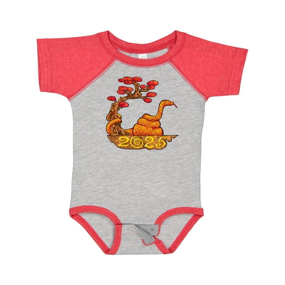 Inktastic 2025 Year of the Snake New Years Boys or Girls Baby Bodysuit