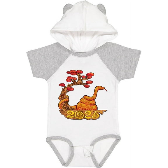 Inktastic 2025 Year of the Snake New Years Boys or Girls Baby Bodysuit
