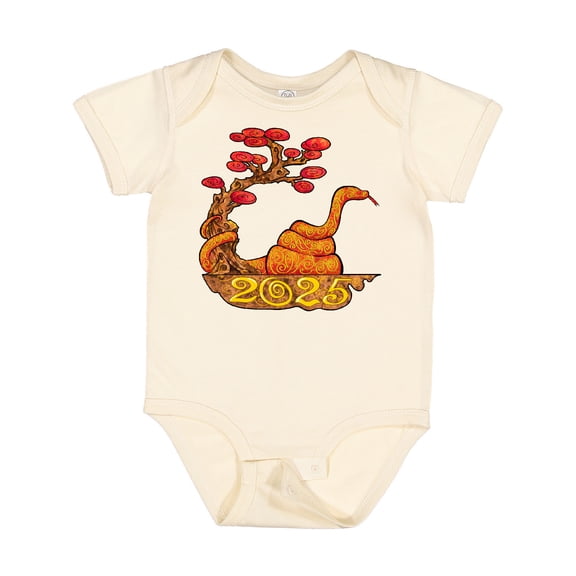 Inktastic 2025 Year of the Snake New Years Boys or Girls Baby Bodysuit