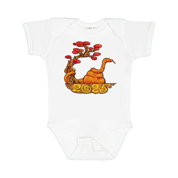 Inktastic 2025 Year of the Snake New Years Boys or Girls Baby Bodysuit