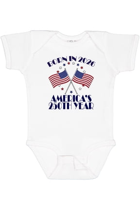 2026 4th of July USA Flag Boys or Girls Baby Bodysuit