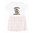 thumbnail image 1 of Inktastic 2026 Happy Groundhog Day Girls Toddler Dress, 1 of 5
