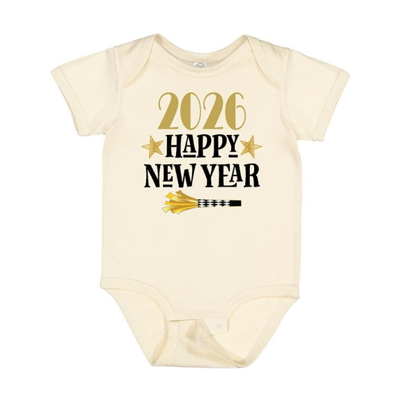 Inktastic 2026 Happy New Year Boys or Girls Baby Bodysuit