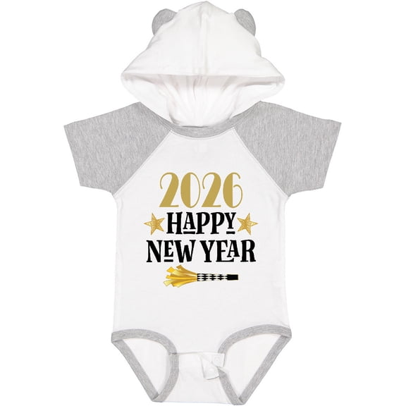 Inktastic 2026 Happy New Year Boys or Girls Baby Bodysuit