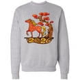 thumbnail image 1 of Inktastic 2026 Year of the Horse Happy New Year's Adult Sweatshirt, 1 of 4