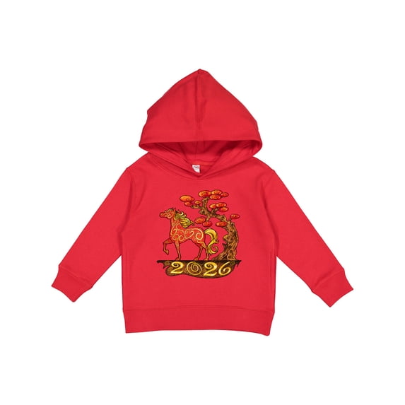 Inktastic 2026 Year of the Horse Happy New Year's Toddler Hoodie