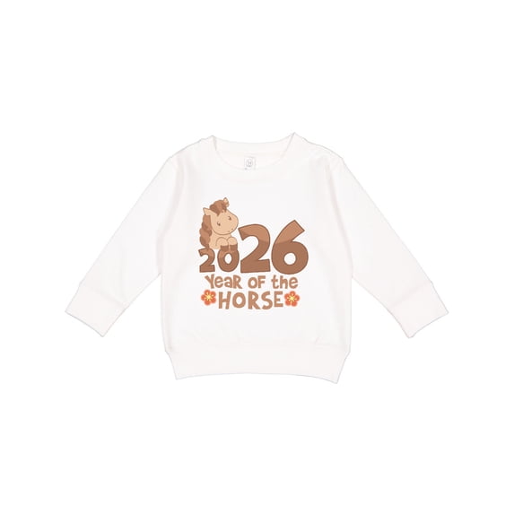 Inktastic 2026 Year of the Horse Toddler Sweatshirt