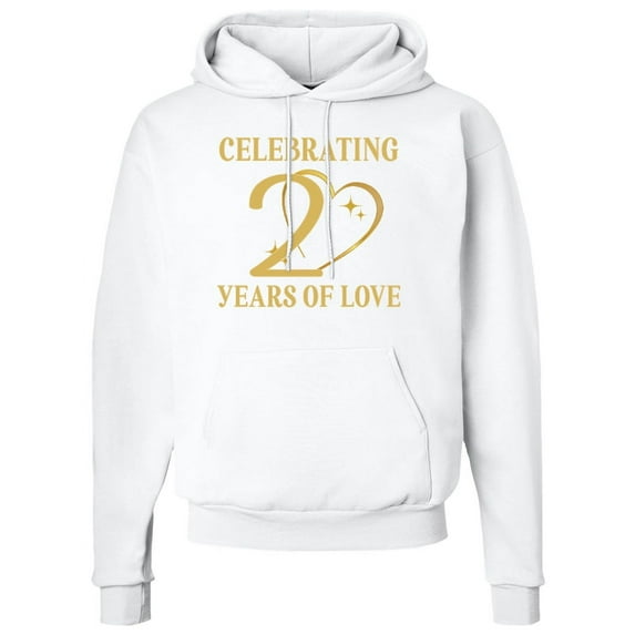 Inktastic 20th Anniversary Keepsake 20 Years Together Adult Hoodie Sweatshirt