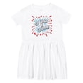 thumbnail image 1 of Inktastic 250 Years of Freedom-usa Fourth of July Fireworks Girls Toddler Dress, 1 of 5