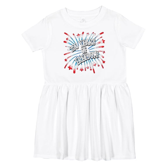 Inktastic 250 Years of Freedom-usa Fourth of July Fireworks Girls Toddler Dress