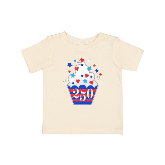 Inktastic 250th Anniversary Fourth of July Cupcake Boys or Girls Baby T-Shirt