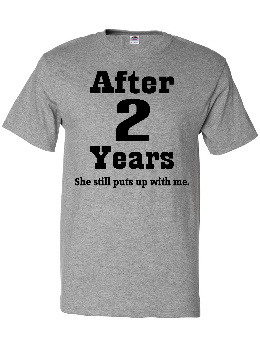 Inktastic 2nd Anniversary Funny Husband Gift T-Shirt - image 1 of 4