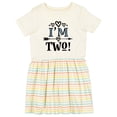 thumbnail image 1 of Inktastic 2nd Birthday 2 Year Old Arrow Girls Toddler Dress, 1 of 5